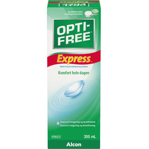 Opti-Free Express Linsevæske m/Etui 355 ml