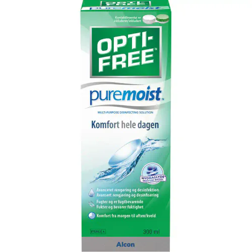 Opti-Free Puremoist Linsevæske m/Etui 300 ml