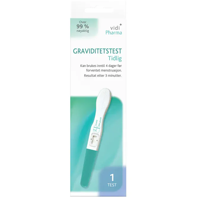 Hovedbilde Vidi Pharma Graviditetstest Tidlig 1 stk