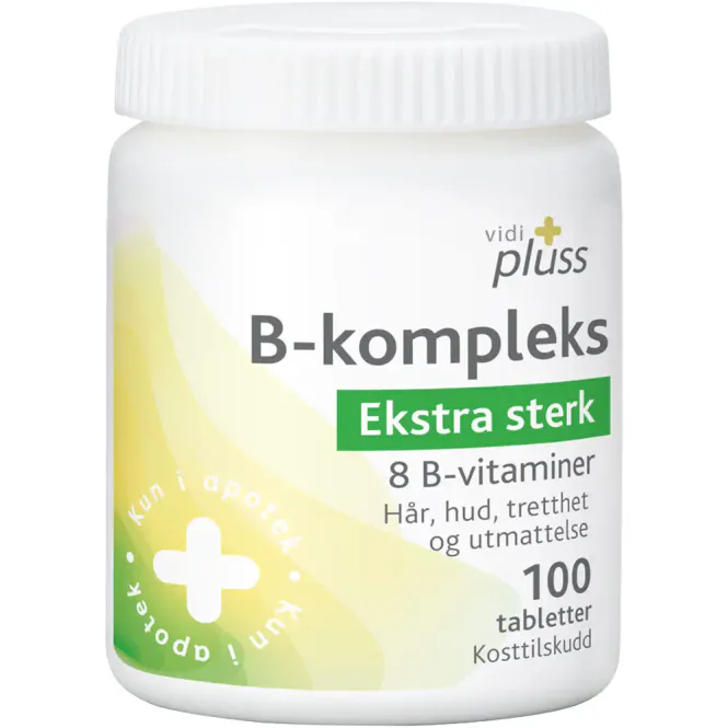 Hovedbilde Vidi Pluss B-Kompleks Ekstra Sterk Tabletter 100 stk