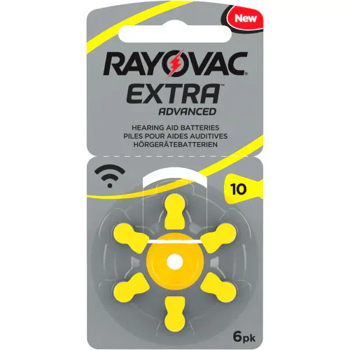 Rayovac Extra Advanced 10 Høreapparatbatteri 6 stk
