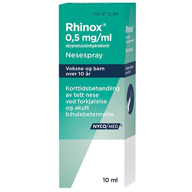 Hovedbilde Rhinox Nesespray 0,5 mg/ml 10 ml