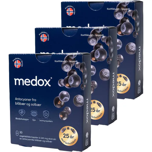 Medox Antocyaner Megapack - 3 x 30 kapsler