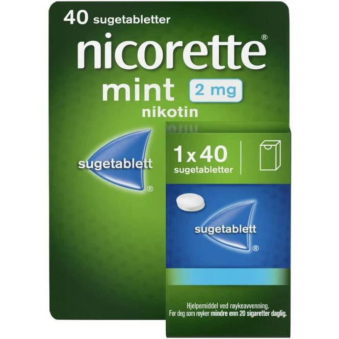Hovedbilde Nicorette Sugetabletter 2 mg Mint 40 stk