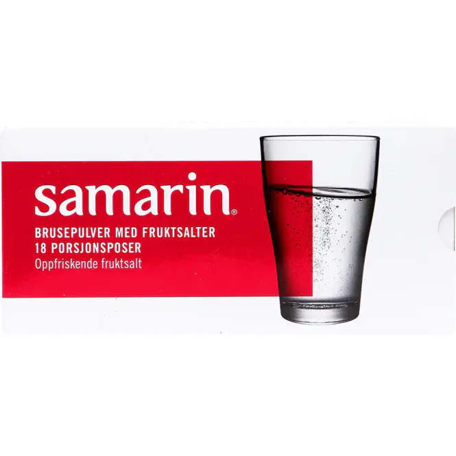 Hovedbilde Samarin Brusepulver m/Fruktsalt Doseposer 18 stk