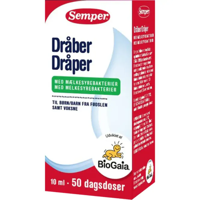 Hovedbilde Semper Dråper Melkesyrebakterier 10 ml