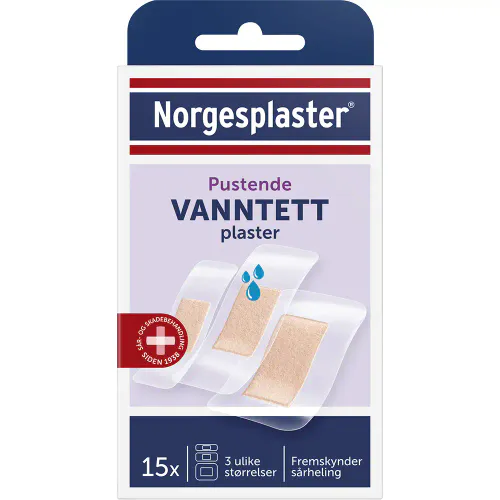 Norgesplaster Vanntett Plaster 15 stk