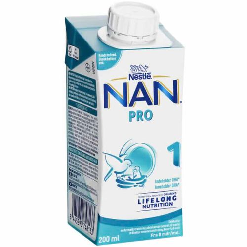 NAN Pro 1 Morsmelkerstatning Drikkeklar Fra Fødsel 200 ml 