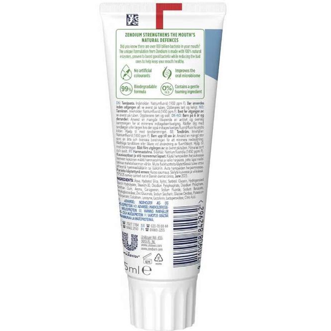 Hovedbilde Zendium Fresh+White Tannkrem 75 ml