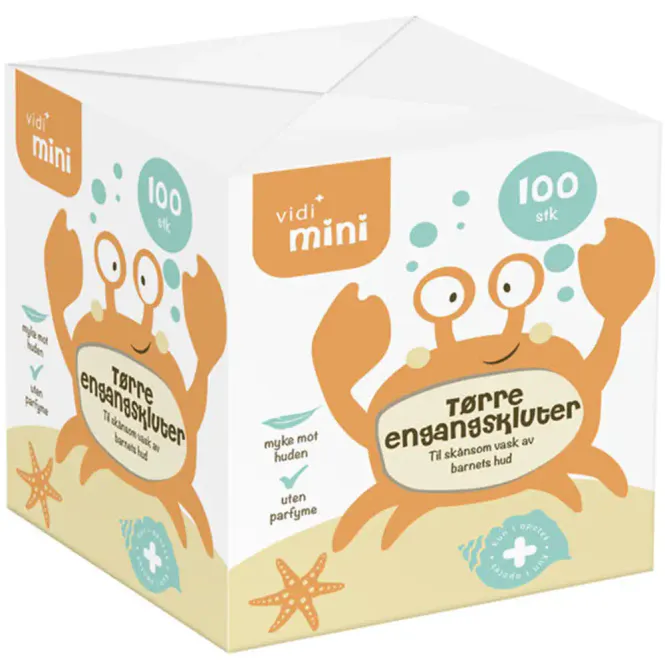 Hovedbilde Vidi Mini Tørre Engangskluter 100 stk