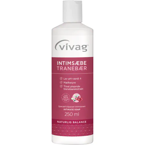Vivag Intimsåpe Tranebær 250 ml