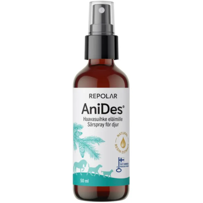 Hovedbilde AniDes Vet Sårspray Til Dyr 50 ml 