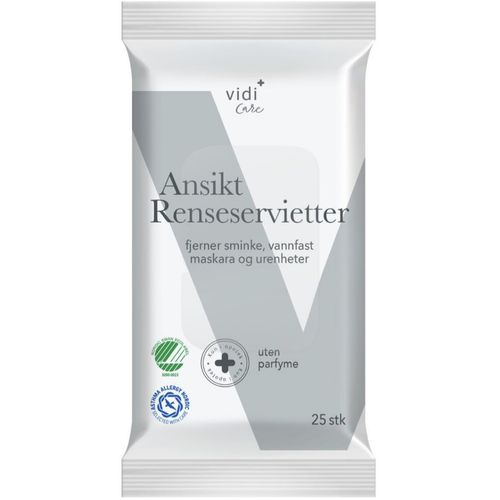 Vidi Care Ansikt Renseservietter 25 stk
