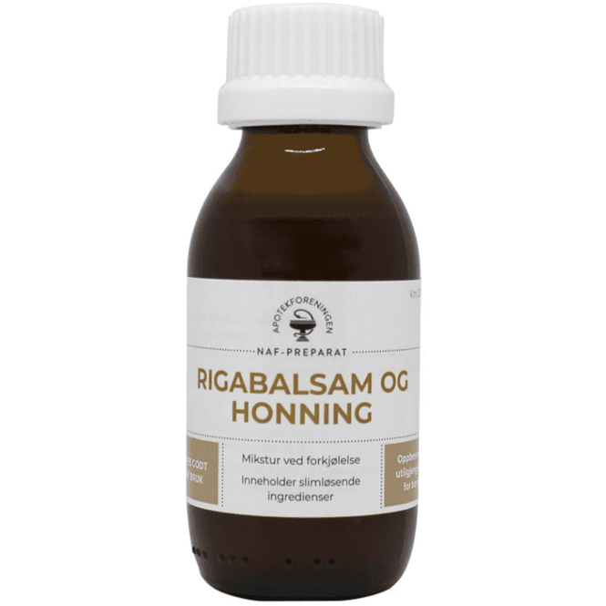 Hovedbilde Rigabalsam og Honning NAF Mikstur 100 ml