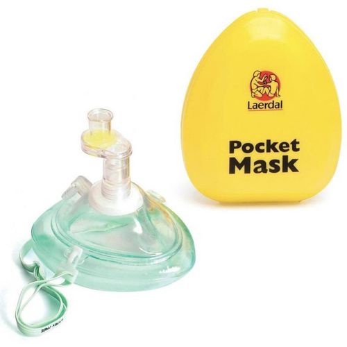 Leardal Pocket Mask m/O2 Adapter Filter + Stropp 1 stk