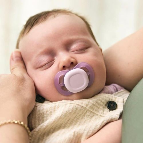 Avent Ultra Start Narresmokk 0-2m Lilla/Oransje 2 stk