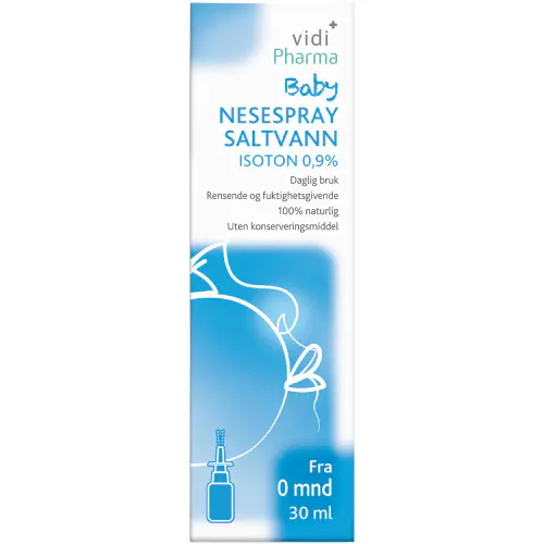 Vidi Pharma Baby Nesespray Saltvann Isoton 0,9% 30 ml