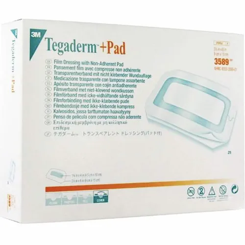 Tegaderm+Pad 9x15cm Professional Care Vanntett Kompress  25 stk