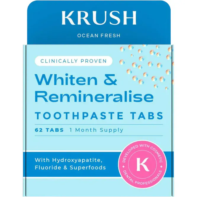 Hovedbilde Krush Whiten & Remineralise Tannkremtabletter 62 stk
