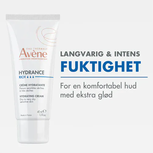 Avène Hydrance Rich Cream Tørr Hud 40 ml