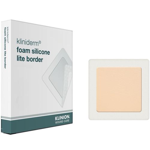 Kliniderm Foam Silicone Lite Border Skumbandasje 10x10cm 5 stk