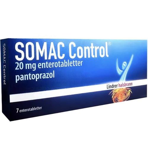 Somac Control 20 mg Enterotabletter 7 stk
