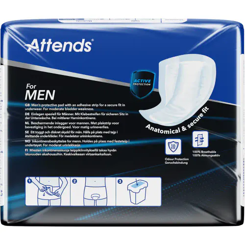 Attends For Men 4 Protective Pad 14 stk