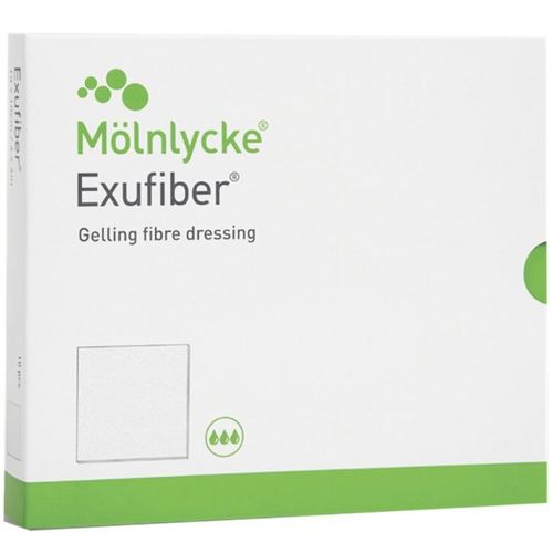 Exufiber Fiberbandasje 10x10 cm 10 stk  