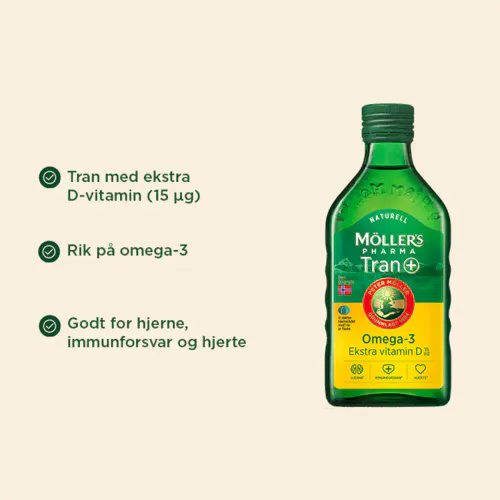 Møllers Pharma Tran D+ Naturell 250 ml