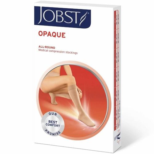 JOBST Opaque K2 Knestrømpe u/Tå Natur M 1 par