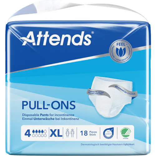 Attends Pull-Ons 4 XL Buksebleier 18 stk