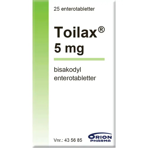 Toilax 5 mg Tabletter 25 stk