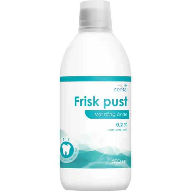 Hovedbilde Vidi Dental Fluorskyll 0,2% Frisk Pust 500 ml