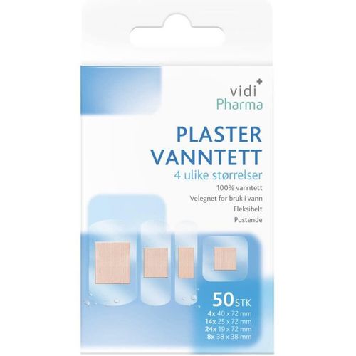 Vidi Pharma Plaster Vanntett Mix 50 stk