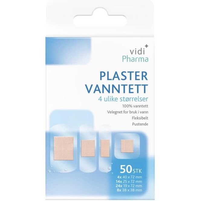 Hovedbilde Vidi Pharma Plaster Vanntett Mix 50 stk