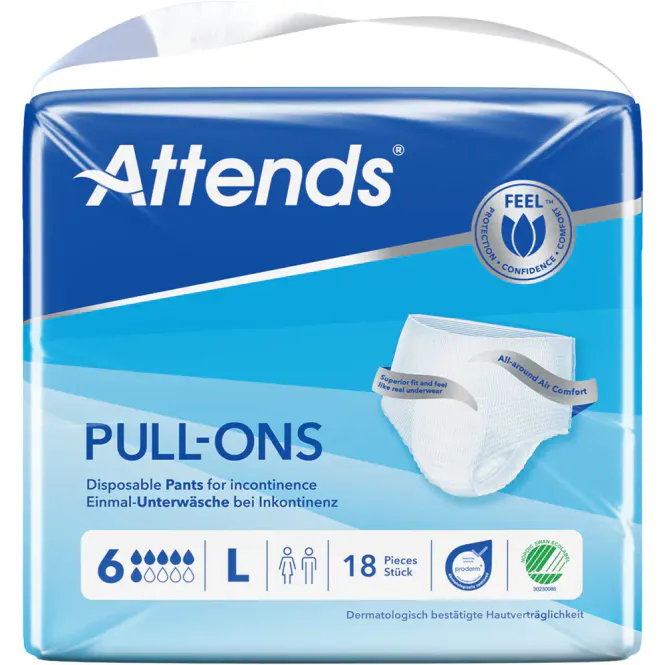 Hovedbilde Attends Pull-Ons 6 L Buksebleier 18 stk