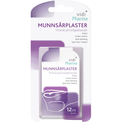 Vidi Pharma Munnsårplaster 12 stk 