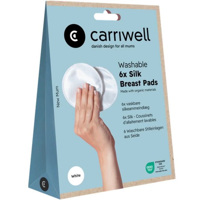 Hovedbilde Carriwell Breastpad Silk Washable 6 stk