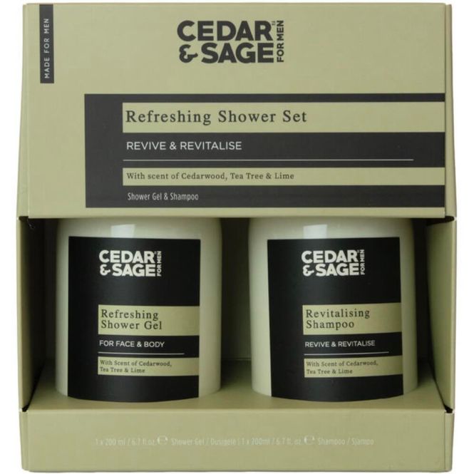 Hovedbilde Cedar & Sage Men Refreshing Shower Gavesett