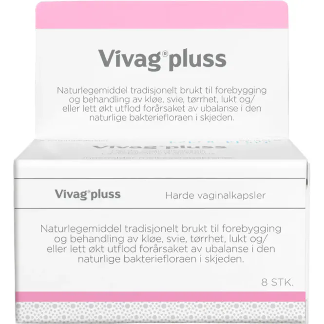Hovedbilde Vivag Pluss Vaginalkapsler 8 stk