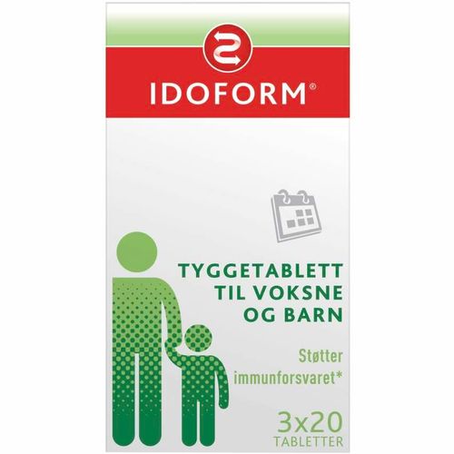 Idoform Tyggetabletter m/Probiotika 3 x 20 stk