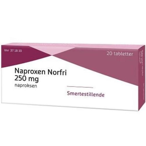 Naproxen Norfri Tabletter 250 mg 20 stk