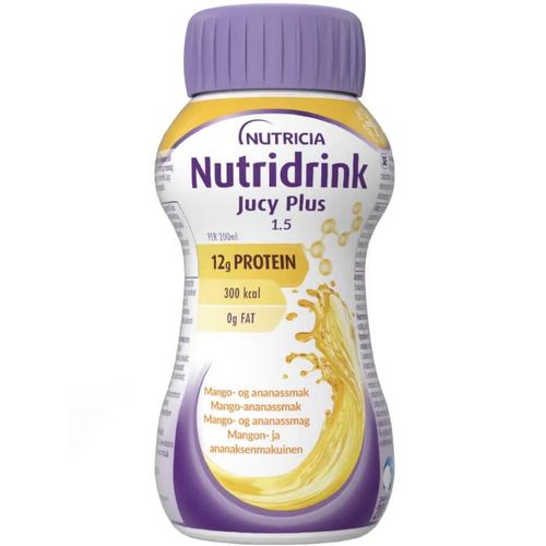 Nutridrink Jucy Plus Mango og Ananas 4 x 200 ml