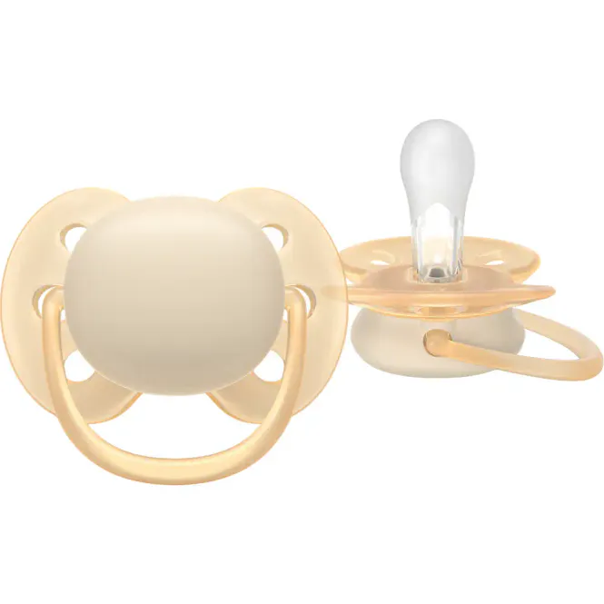 Hovedbilde Avent Ultra Soft Narresmokk 0-6m Gul/Rosa 2 stk