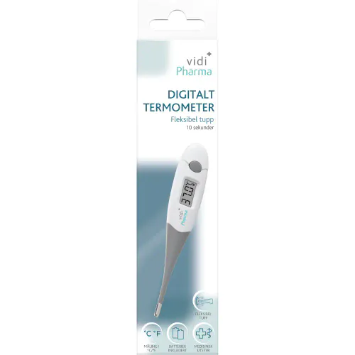 Vidi Pharma Digitalt Termometer Fleksibel Tupp 1 stk
