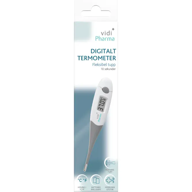 Hovedbilde Vidi Pharma Digitalt Termometer Fleksibel Tupp 1 stk