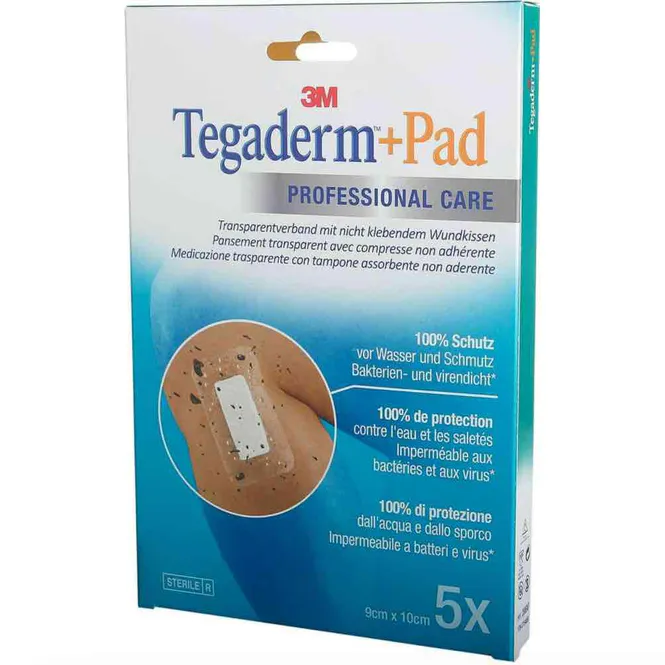 Hovedbilde Tegaderm+Pad 9x10cm Professional Care Vanntett Kompress 5 stk