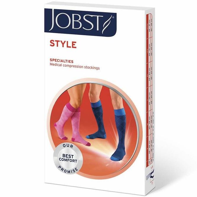 Hovedbilde JOBST Style K1 Knestrømper Blå S 1 par