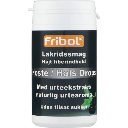Fribol Sukkerfri Hoste/Hals Drops Lakris 60 g
