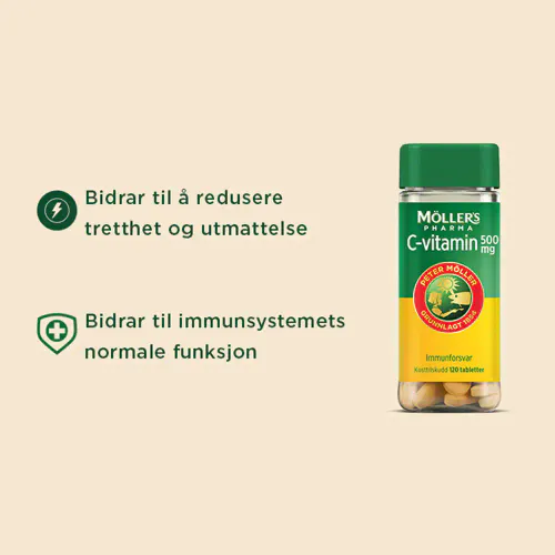 Møllers Pharma C-vitamin 500 mg Tabletter 120 stk
